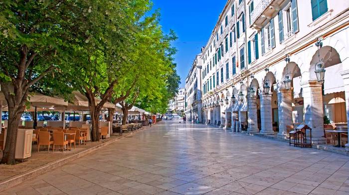 Best Corfu Town neighborhood for summer Greece